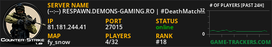 (--:--) RESPAWN.DEMONS-GAMING.RO | #DeathMatch #Vip #Skin